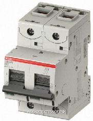 ABB S802C Автоматический выключатель 2P 100A (С) 25кА (3 мод.)
